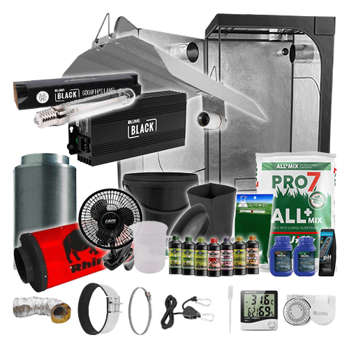 LUMii Black HPS Complete Grow Kit - 1m2 Silenced / Yes / Complete Add Ons - London Grow