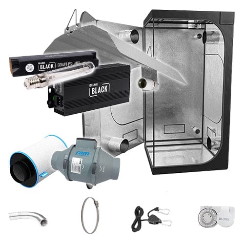 LUMii Black HPS Complete Grow Kit - 1m2 Non Silenced / No / None - London Grow