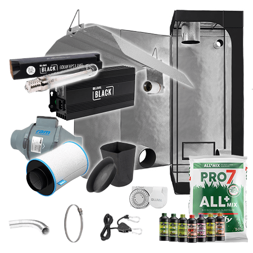 LUMii Black HPS Complete Grow Kit - 0.6m2 Non Silenced / Yes / None - London Grow