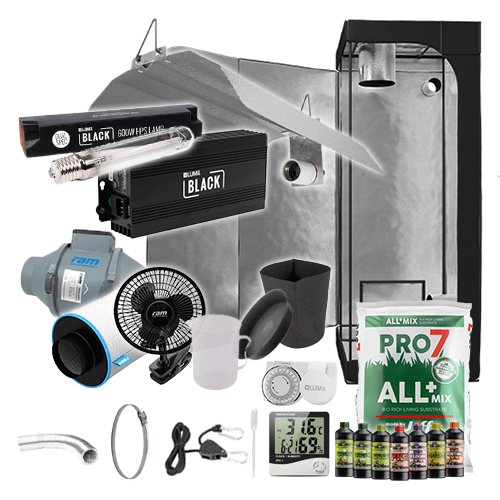LUMii Black HPS Complete Grow Kit - 0.6m2 Non Silenced / Yes / Basic Add Ons - London Grow