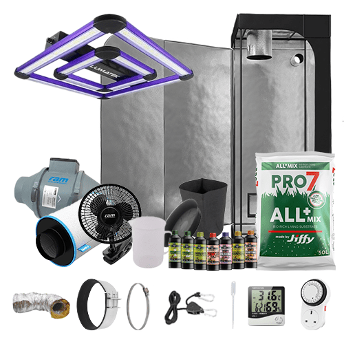 Lumatek Attis LED Complete Grow Kit - 0.6m2 Silenced / Yes / Basic Add Ons - London Grow