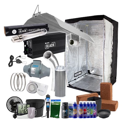 LUMii Black HPS Complete Grow Kit - 1.2m2 Hobby / Coco / Complete Add Ons - London Grow