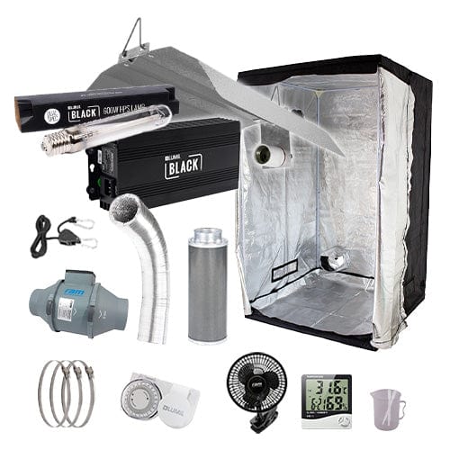 LUMii Black HPS Complete Grow Kit - 1.2m2 Hobby / None / Basic Add Ons - London Grow