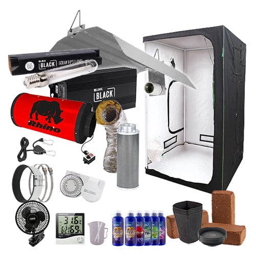 LUMii Black HPS Complete Grow Kit - 1.2m2 Professional / Coco / Basic Add Ons - London Grow