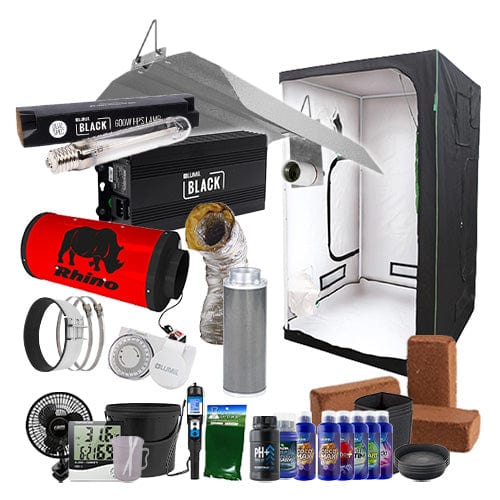 LUMii Black HPS Complete Grow Kit - 1.2m2 Professional / Coco / Complete Add Ons - London Grow