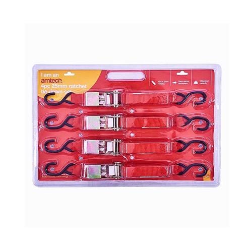 Amtech Ratchet Tie 4pc Set 1 x 15 - London Grow