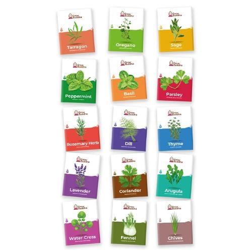 Grow Buddha - 15 Herb Seed Set - London Grow
