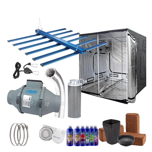 Maxibright Daylight 660W Pro LED Complete Grow Kit - 2.4m x 2.4m Hobby / Coco / None - London Grow