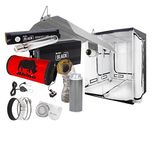LUMii Black 600W HPS Complete Grow Kit - 2.4m x 2.4m Professional / None / None - London Grow
