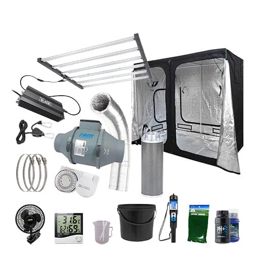 LUMii Black LED 720W Complete Grow Kit - 1.2m x 2.4m Hobby / None / Complete Add Ons - London Grow