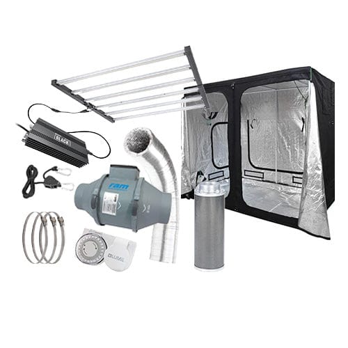 LUMii Black LED 720W Complete Grow Kit - 1.2m x 2.4m Hobby / None / None - London Grow