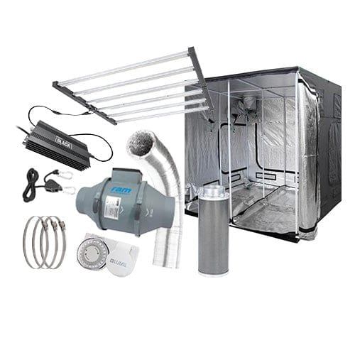 LUMii Black 720W LED Complete Grow Kit - 2.4m x 2.4m Hobby / None / None - London Grow