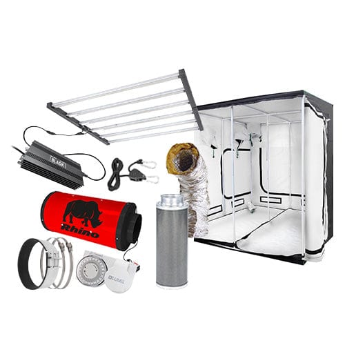 LUMii Black 720W LED Complete Grow Kit - 2.4m x 2.4m Professional / None / None - London Grow