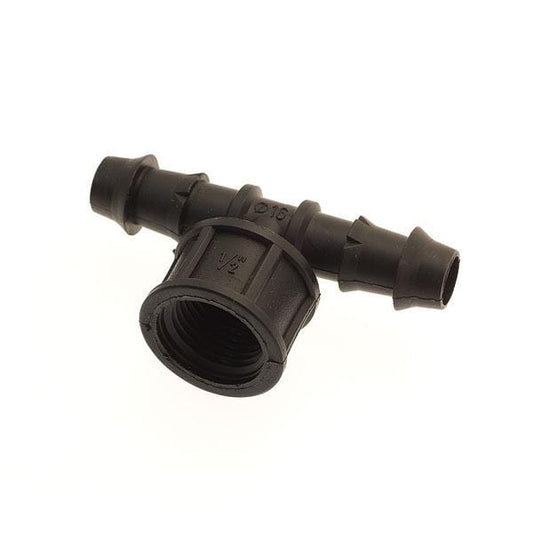 16mm Barbed Tee to 16mm FBSP - London Grow
