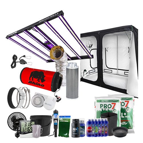 Lumatek Zeus 600W Pro LED Complete Grow Kit - 1.2m x 2.4m Professional / Soil / Complete Add Ons - London Grow