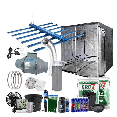 Maxibright Daylight 660W Pro LED Complete Grow Kit - 2.4m x 2.4m Hobby / Soil / Complete Add Ons - London Grow