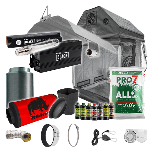 LUMii Black HPS Complete Grow Kit for Loft - 1.2m2 Silenced / Yes / None - London Grow