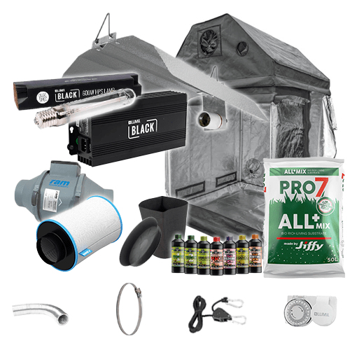 LUMii Black HPS Complete Grow Kit for Loft - 1.2m2 Non Silenced / Yes / None - London Grow