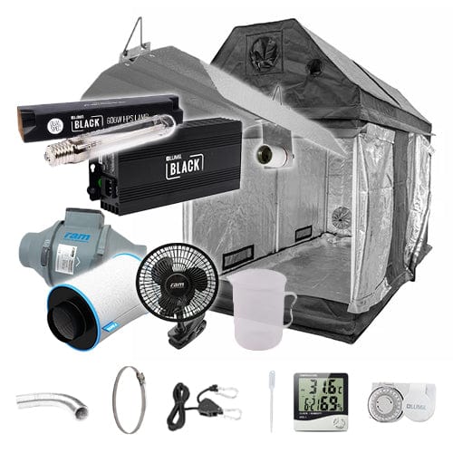 LUMii Black HPS Complete Grow Kit for Loft - 2.4m x 1.2m - London Grow