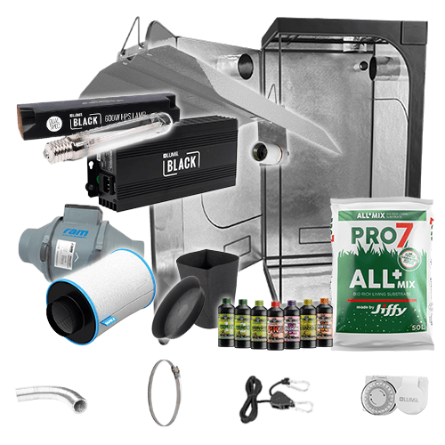 LUMii Black HPS Complete Grow Kit - 1m2 Non Silenced / Yes / None - London Grow