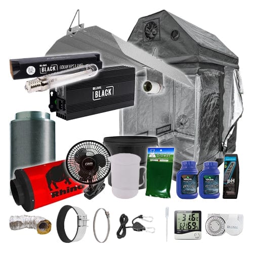 LUMii Black HPS Complete Grow Kit for Loft - 1.2m2 Silenced / No / Complete Add Ons - London Grow