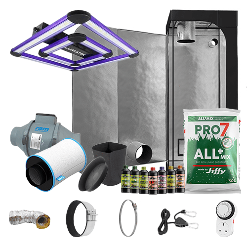 Lumatek Attis LED Complete Grow Kit - 0.6m2 Silenced / Yes / None - London Grow