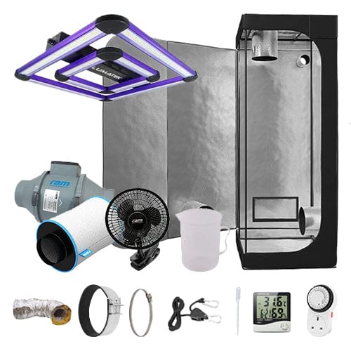 Lumatek Attis LED Complete Grow Kit - 0.6m2 Silenced / No / Basic Add Ons - London Grow