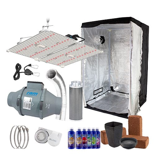 LUMii Black Blade 400W Complete Grow Kit - 1.2m2 Hobby / Coco / None - London Grow