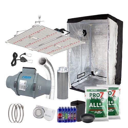 LUMii Black Blade 400W Complete Grow Kit - 1.2m2 Hobby / Soil / None - London Grow