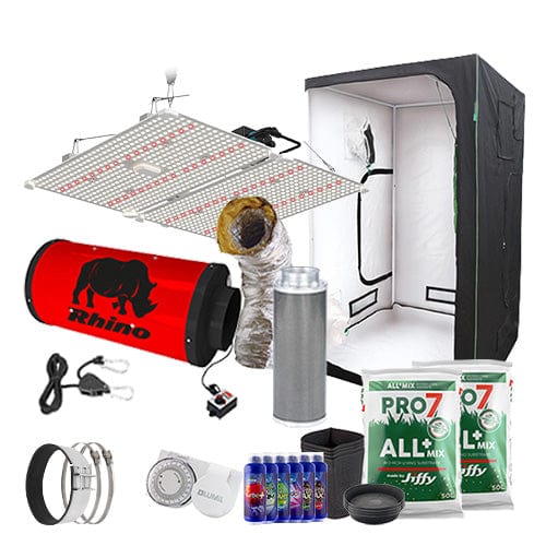 LUMii Black Blade 400W Complete Grow Kit - 1.2m2 Professional / Soil / None - London Grow