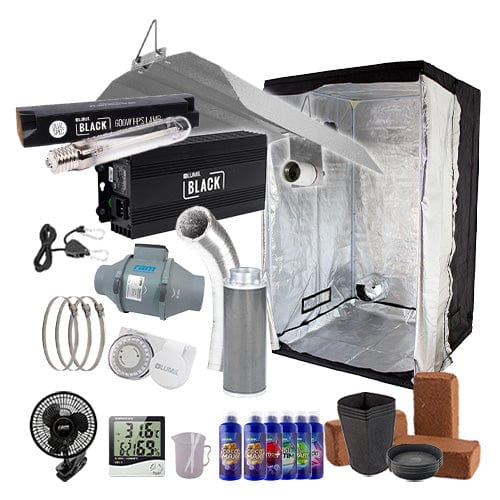 LUMii Black HPS Complete Grow Kit - 1.2m2 Hobby / Coco / Basic Add Ons - London Grow