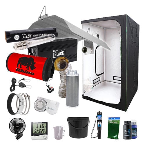 LUMii Black HPS Complete Grow Kit - 1.2m2 Professional / None / Complete Add Ons - London Grow