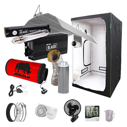LUMii Black HPS Complete Grow Kit - 1.2m2 Professional / None / Basic Add Ons - London Grow