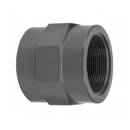 VDL PVCu Adapter Socket Plain x Threaded Female - London Grow
