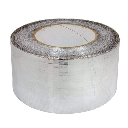 Silver Foil Scrim Weave Tape - London Grow