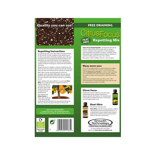 Growth Technology - Citrus Focus Repotting Mix 8L - London Grow