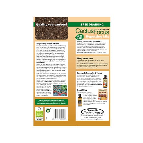 Growth Technology - Cactus Focus Repotting Mix 3L - London Grow