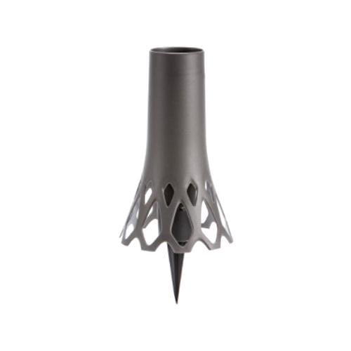 Plastia Vase Roseta 1L with Spike Grey - London Grow