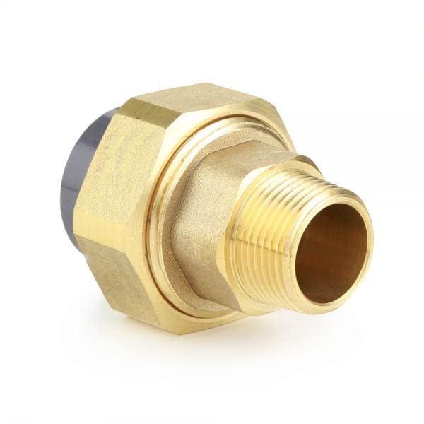 PVCu Composite Union Plain x Threaded Male Brass - London Grow