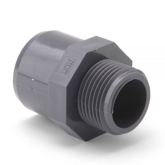 PVCu Adaptor Female Plain x Threaded Male - London Grow