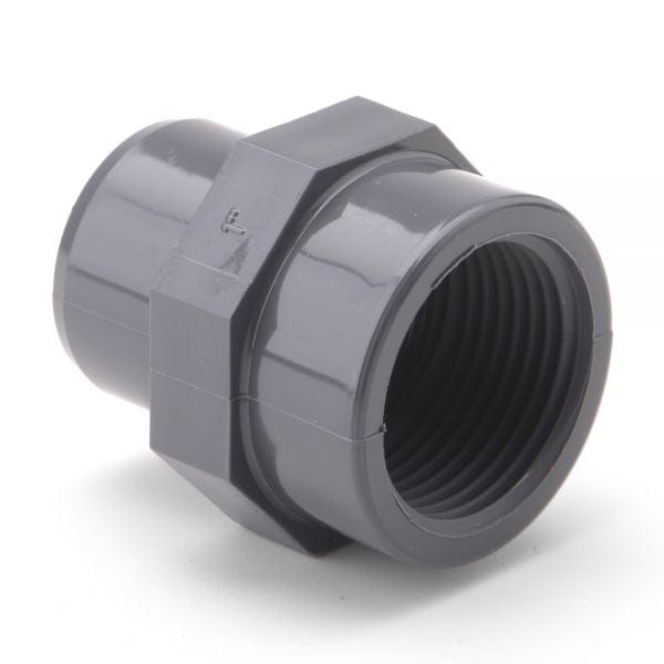 PVCu Adaptor Male Spigot Plain x Threaded Female - London Grow
