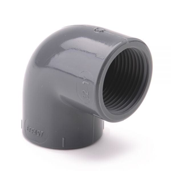 PVCu Elbow 90 Plain x Threaded - London Grow