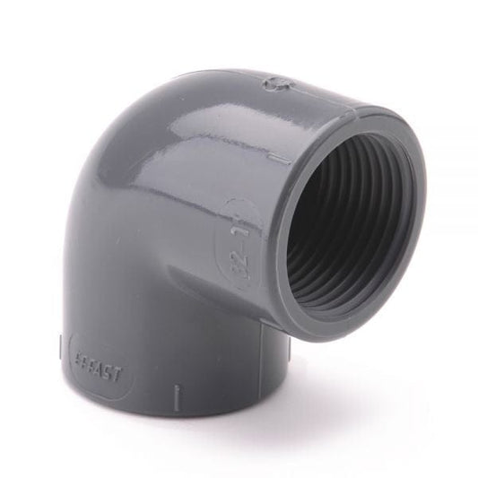 PVCu Elbow 90 Plain x Threaded - London Grow