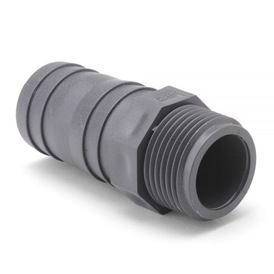 PVCu Hose Tail Threaded x Barb - London Grow