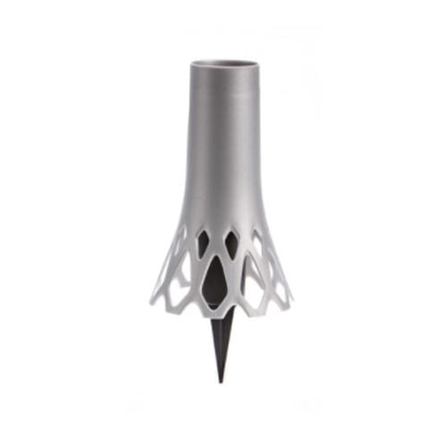 Plastia Vase Roseta 1L with Spike Silver - London Grow