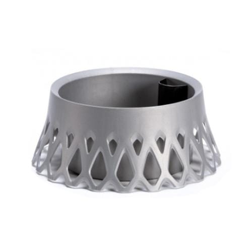 Plastia Self Watering Flower Bowl Roseta - 30cm Silver - London Grow